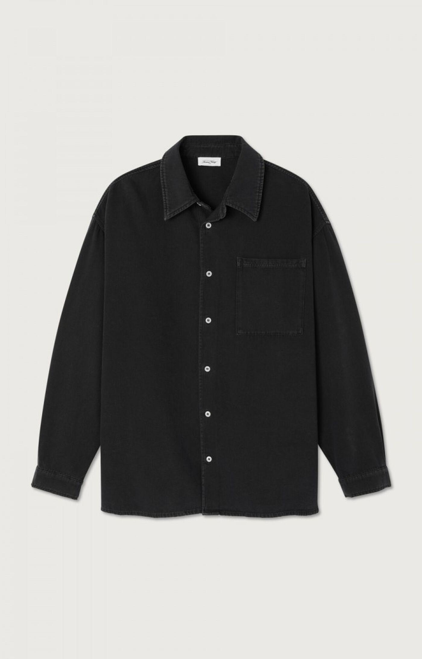 American Vintage Lycaz Vintage Darkness Overshirt Herren schwarz